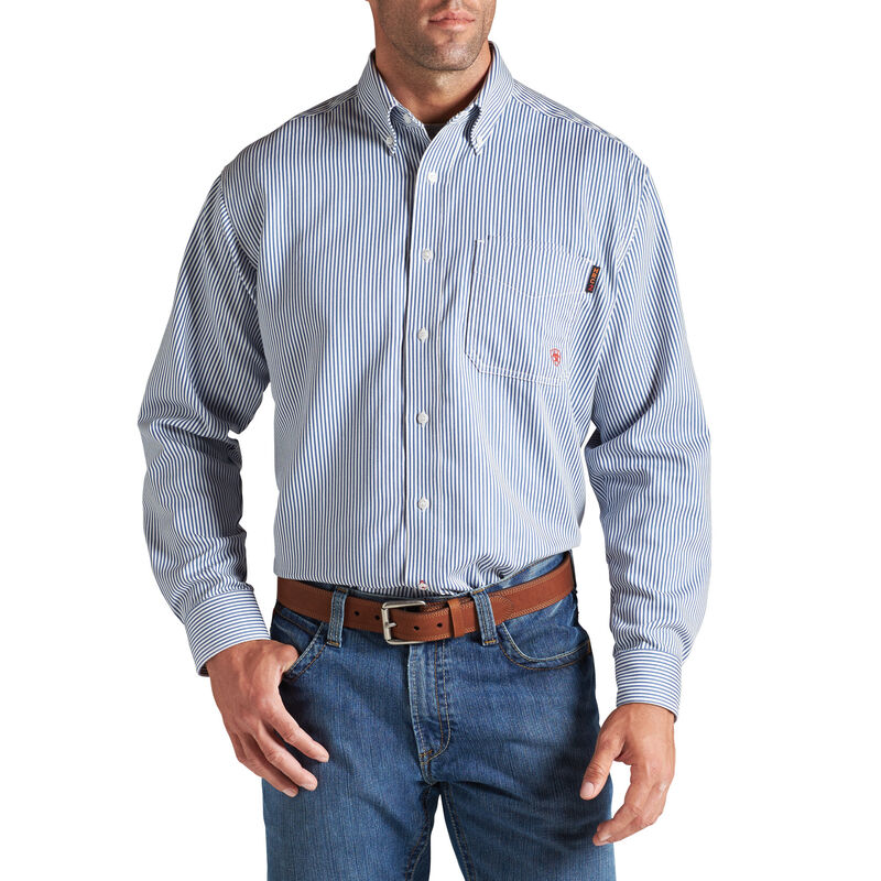 Camisas Ariat Fr Basic Work Azules Hombre - Chile 248-IPSFTJ